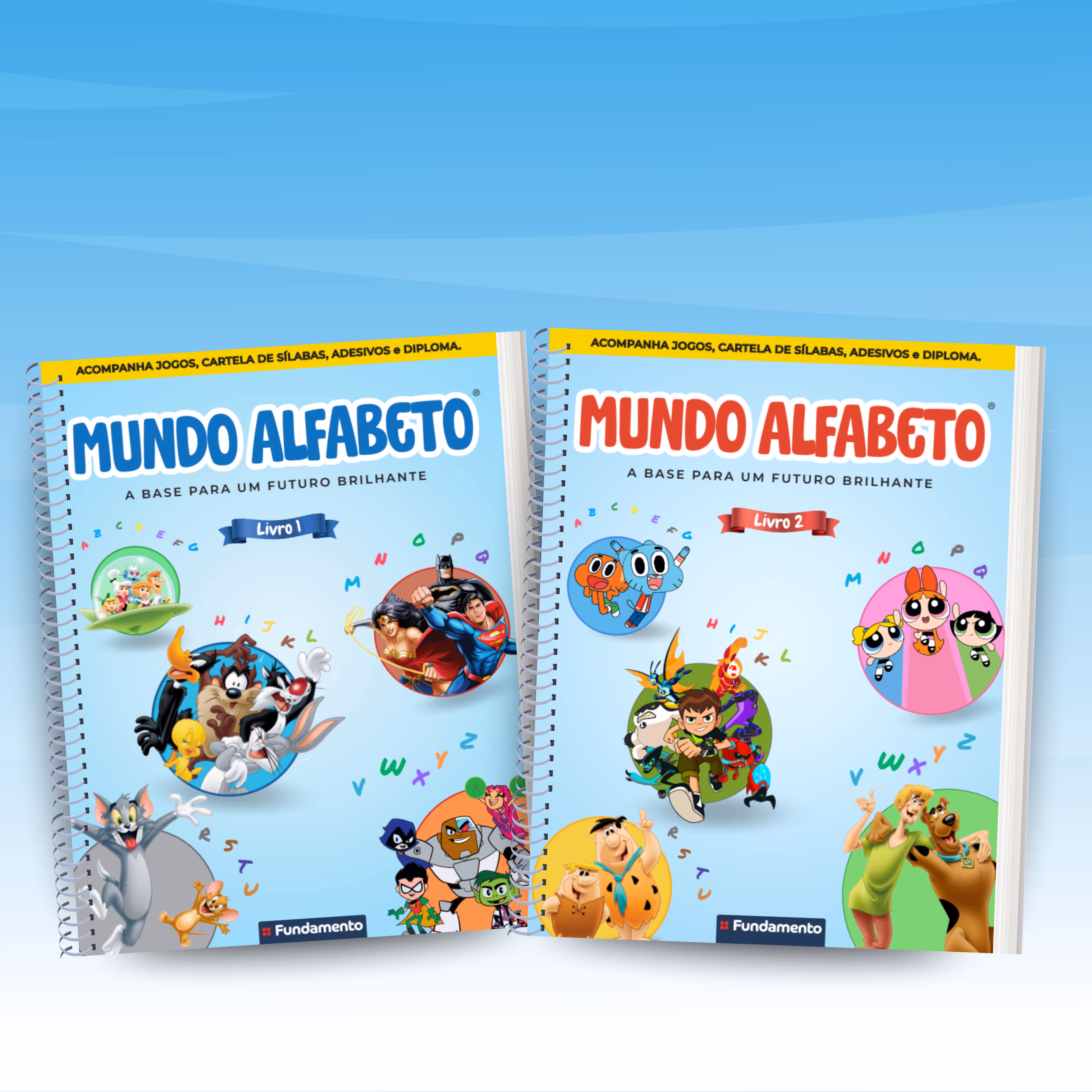 2 Livros didáticos do Mundo Alfabeto